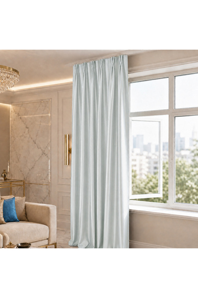 MebelPort Curtain Blackout Karartma 1/2 Amerikan Pileli Fon Perde