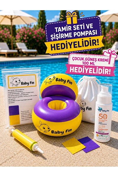babyfin Baby Fin Başlangıç Seviye Yüzme Kolluğu | Tamir Seti - Şişirme Pompas...