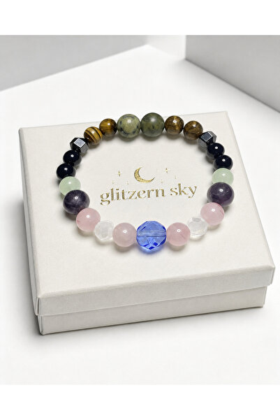 nss sky rock Jade Tiger Eye Hematite Opalite Quartz Amethyst Pink Quartz Zirc...