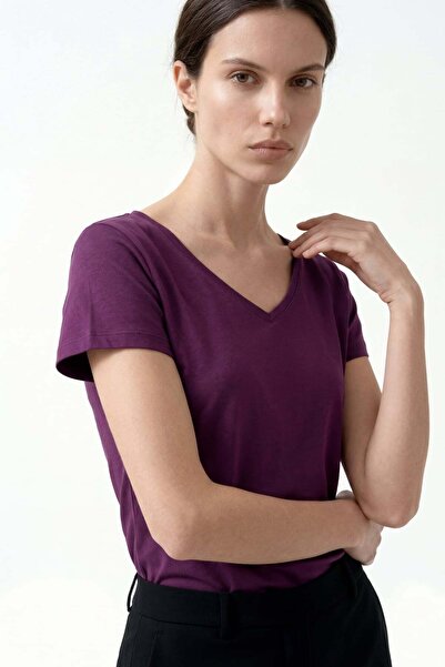 HAKKE Kadın Rahat Oysho Kumaş Crop BLUZ