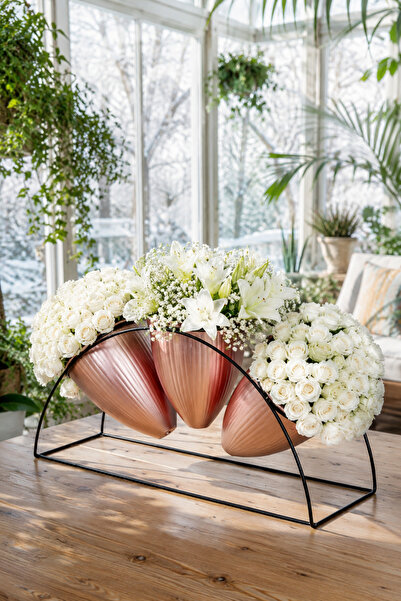 VENON Modern Saksılık Refülin Saksı 007 ( Rose Saksı )Modern Metal Saksılık S...