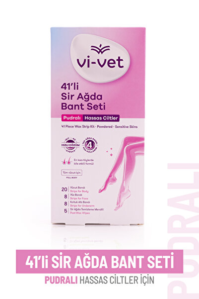 Vi-vet مسحوق الشمع الشريط الجسم