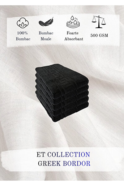 ET Collection Set de 5 prosoape grecești, 70x130 cm, 500 GSM, 100% bumbac pak...