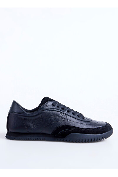 BOSS Siyah Erkek Deri Sneaker Careton_Lowp_sdltb 10275931 01