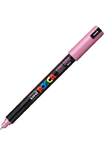 Uni Posca Marker Posca PC-1MR Vârf metalic extra fin 0.7 mm Roz metalic
