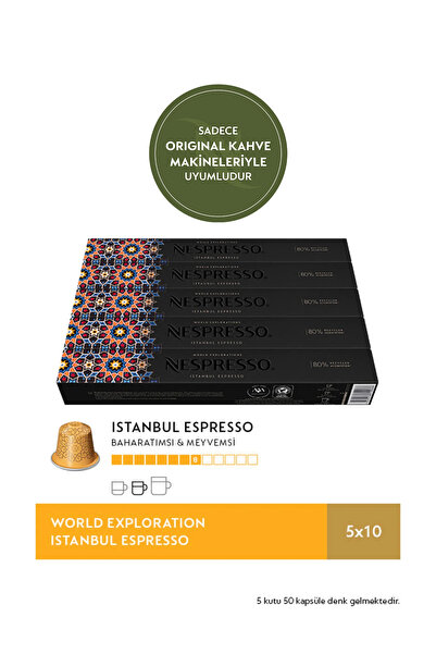 Nespresso Istanbul Kahve Seçkisi 50 Kapsül