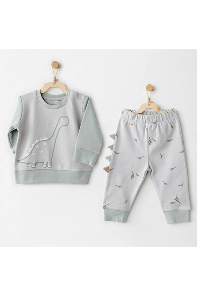 andywawa Ac26005 طقم أطفال مكون من قطعتين من Mummy S Snuggle Saurus باللون ال...