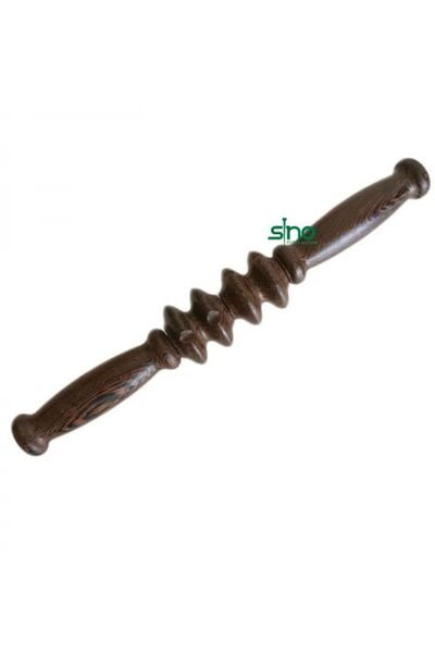 SINO FORTA NATURII Roller din lemn wenge, pentru masaj cu 2 role duble, 4 dis...