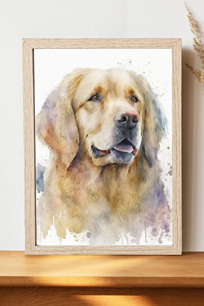Luna Marissa Αφίσα Golden Retriever - Χοντρό χαρτί χωρίς πλαίσιο, ψηφιακή δια...