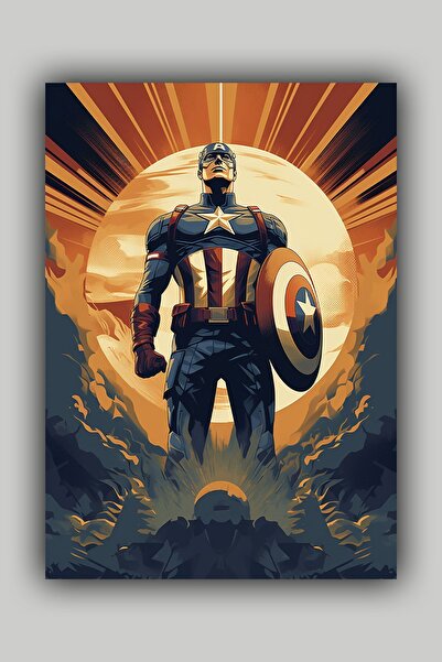 Luna Marissa Αφίσα Captain America χωρίς πλαίσιο τοίχου