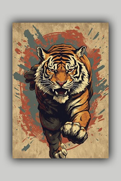 Luna Marissa Αφίσα Angry Tiger χωρίς πλαίσιο τοίχου