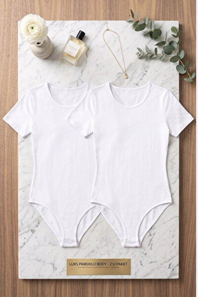 Loule Women's Clothing Short Sleeve Lycra Combed Cotton 2-Piece Body with Hoo...