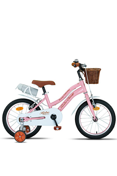 Trendbisiklet Retro Classic 16 Jant Hasır Sepetli Çocuk Bisikleti (4-6 Yaş) Pembe