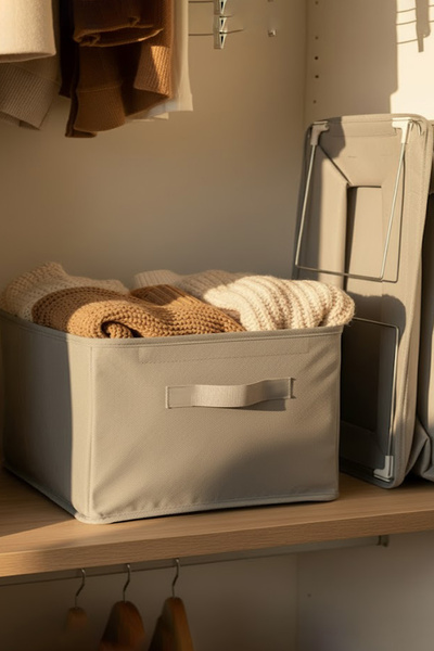Generic Brand 1 bucată 45x30x20 Organizator de rafturi pliabil pentru dulap c...