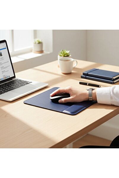 Rubicon Suni Deri Bilek Destekli Mouse Pad