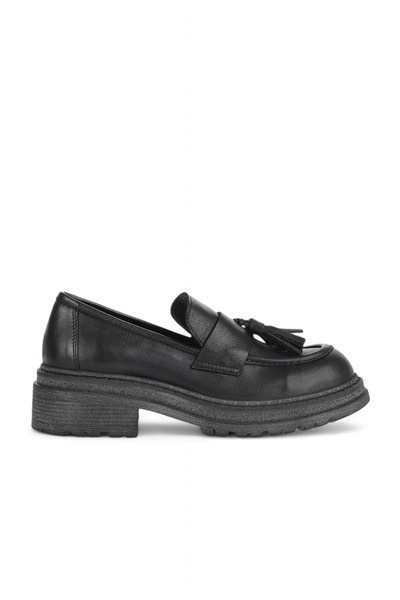 Bueno Shoes Pantofi clasici de damă din piele neagră 01wd2109