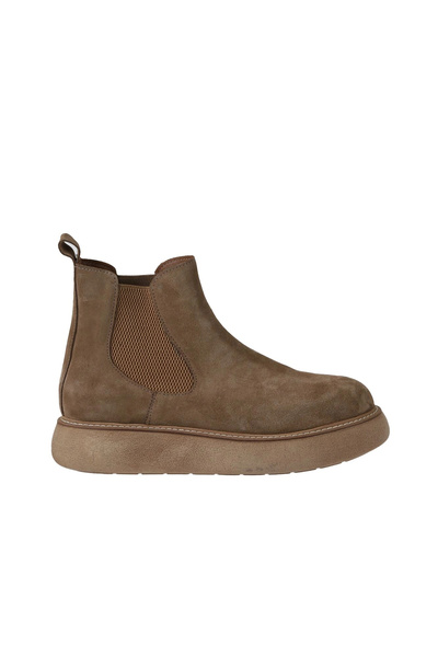 Bueno Shoes Cizme cu toc cu pană pentru femei din piele intoarsa maro 01wv6800