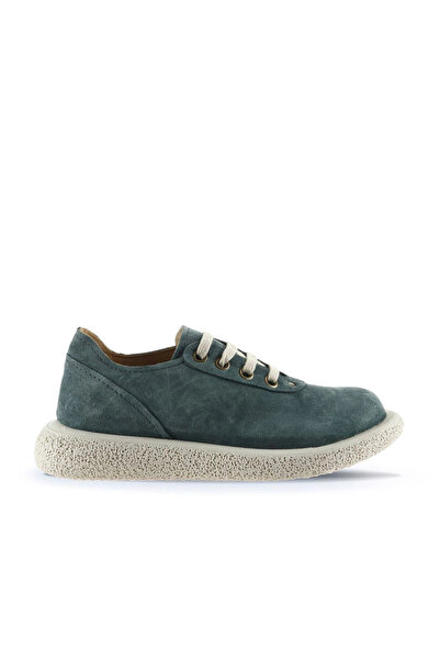 Bueno Shoes Green Suede Women's Flat Shoes 01Wu8904