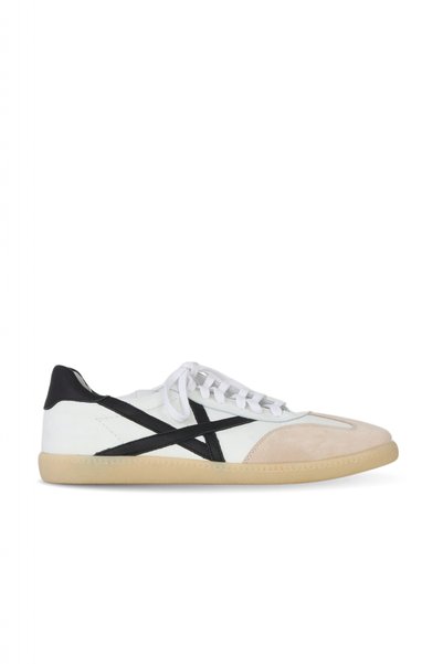 Bueno Shoes White Leather-Suede Men's Sports Shoes 10Ma2891374