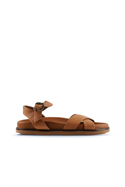 Bueno Shoes Taba Leather Women Sandals 01Wu5830