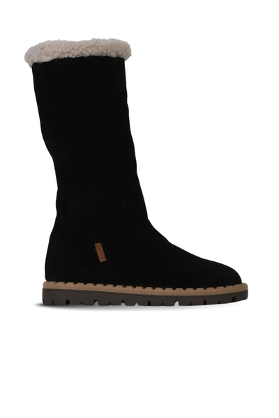 Bueno Shoes Black Suede Women's Flat Boots 01Wf3906