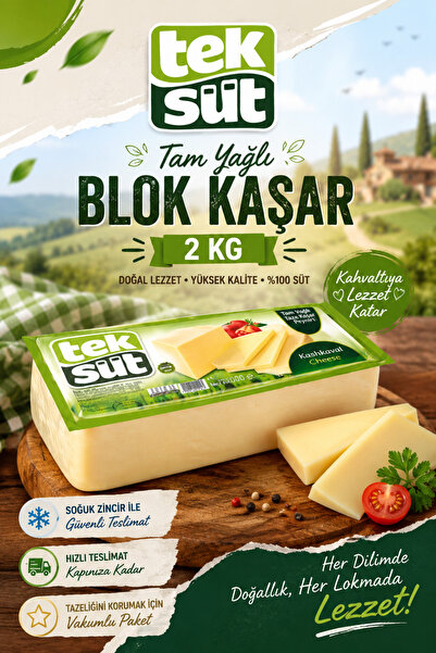 Teksüt Teksut Peynir Kasar 2 kg