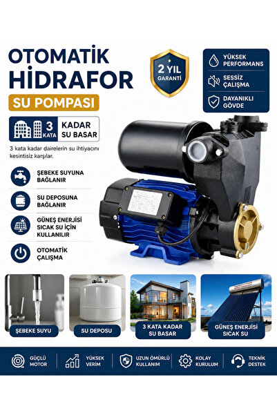 DYNAMİC MAX 2 HP GÜNEŞİ ENERJİSİ SICAK SU VE SOĞUK SU BASINÇ ARTTIRICI OTOMAT...