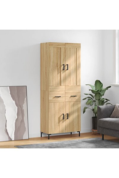 Concept Dulap înalt, stejar sonoma, 69,5x34x180 cm, lemn compozit