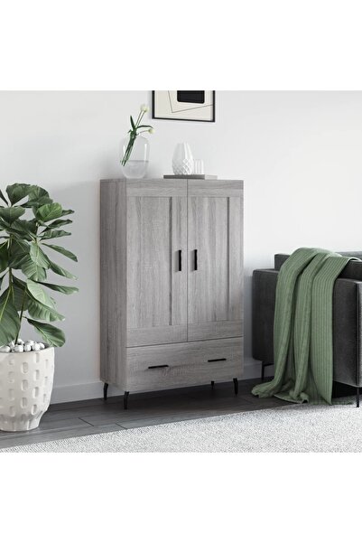 Concept Dulap gri Sonoma 69,5x31x115 cm, lemn prelucrat