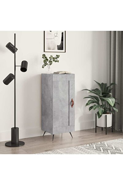 Concept Servantă, gri beton, 34,5x34x90 cm, lemn compozit