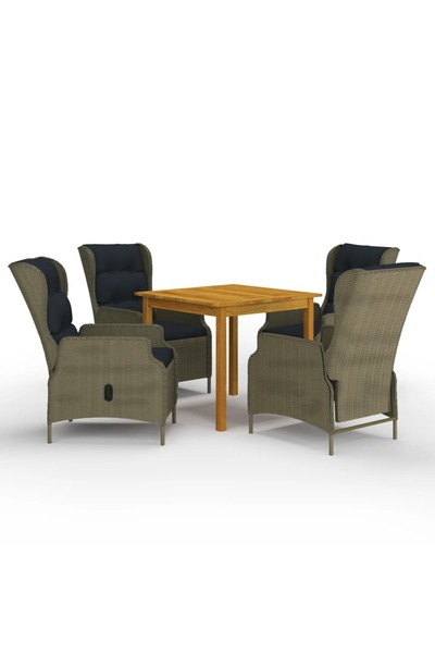 Concept Set mobilier de grădină, 5 piese, maro