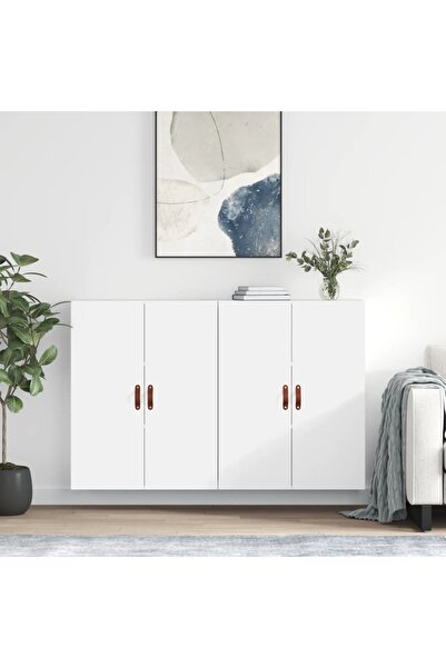 Concept Dulapuri cu montaj pe perete, 2 buc, alb, 69,5x34x90 cm