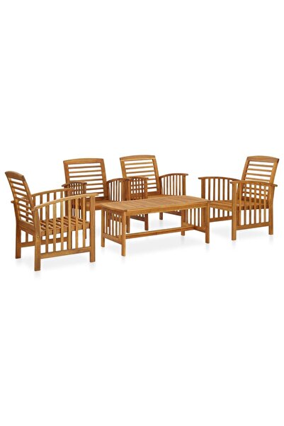 Concept Set mobilier de grădină, 5 piese, lemn masiv de acacia