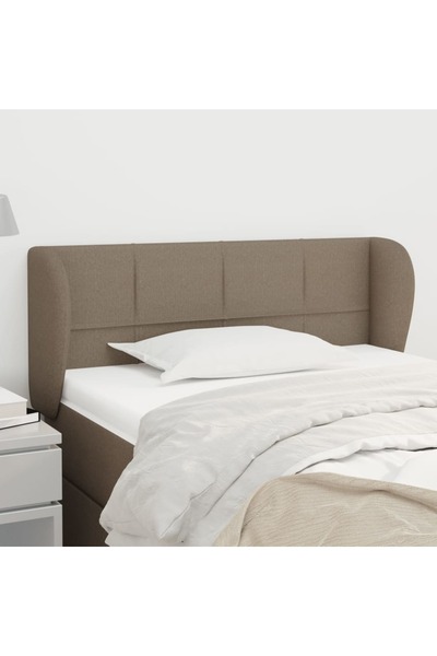 Concept Tăblie de pat cu aripioare gri taupe 83x23x78/88 cm textil