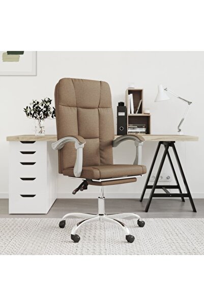 Concept Fotoliu de birou rabatabil, maro, textil