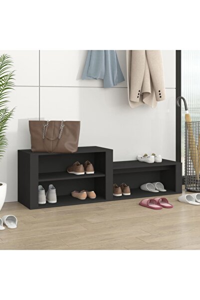 Concept Pantofar, negru, 150x35x45 cm, lemn prelucrat