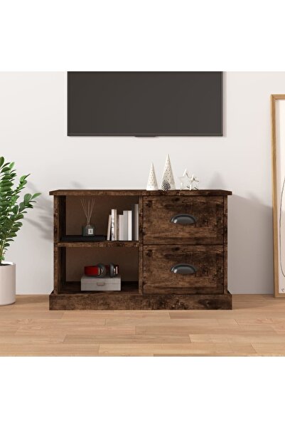 Concept Comodă TV, stejar afumat, 73x35,5x47,5 cm, lemn prelucrat
