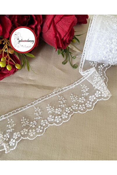 Gelincimherşey Minik Çiçekli Dantel Tül Güpür 6 cm 4 metre