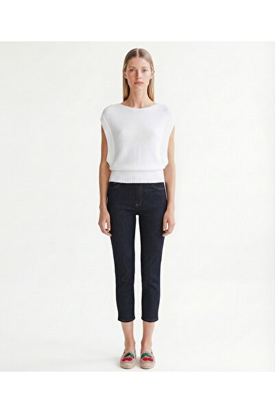 Yargıcı Regular Kayık Collar Sleeveless Sweater