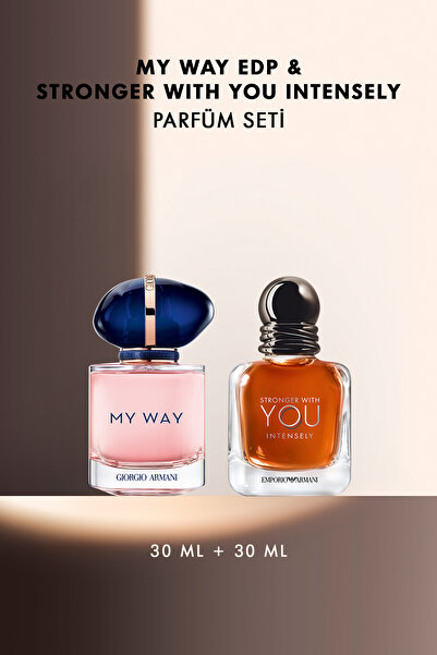 Giorgio Armani My Way EDP 30 ml & Stronger With You Intensely 30 ml Parfüm Se...