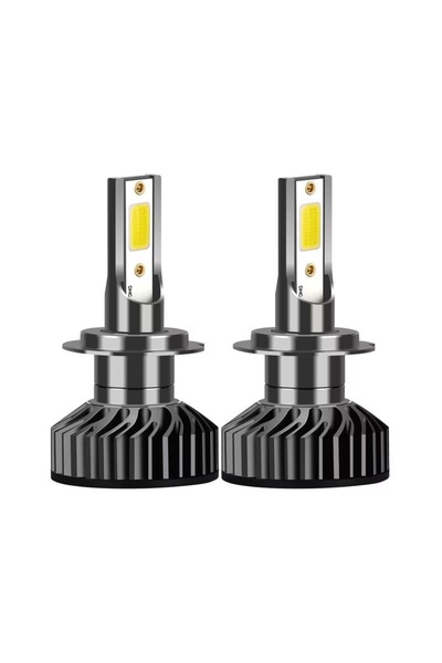 divendi-ro Set de 2 becuri LED H7, 100W, COB, lumină alb rece, 12000LM