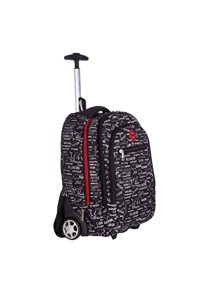 Ella Icon - Rucsac Tip Troler Urban - Negru - 50x35x22 cm
