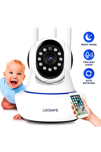 Loosafe Baby Monitor Wireless Hawkie, FullHD, Video/Audio Bebelusi, Vedere No...