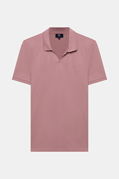 W Collection PEMBE POLO YAKA T-SHİRT