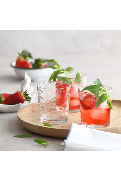 LAV Madrid Glass Soft Drink Cup Set of 6 295 ml (Water Glass)