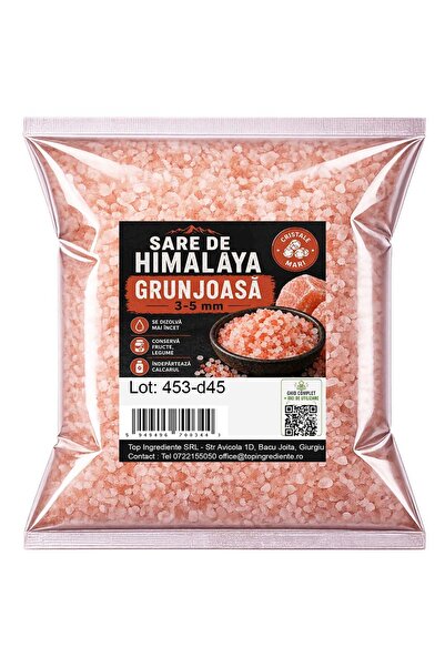 Top Ingrediente Sare De Himalaya Grunjoasă 3-5 MM - 2kg