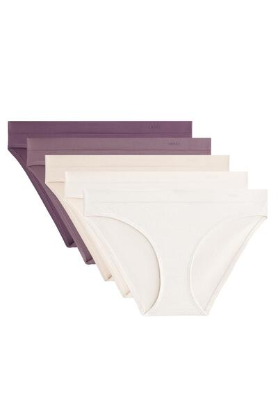 Oysho 5'li seamless soft touch klasik külot