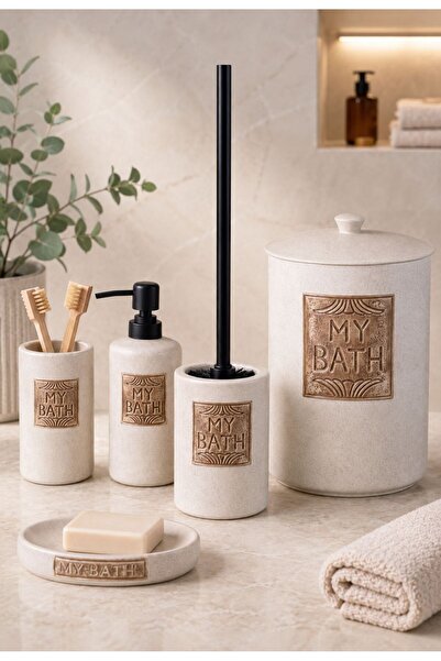 Onedekor 5 Parça Porselen Bethany Banyo Seti