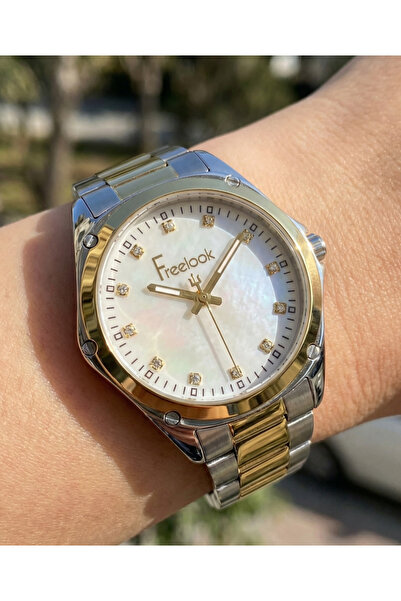 Freelook Jolie Silver and Gold Stainless Steel Watch for Women FL.1.10437-3
