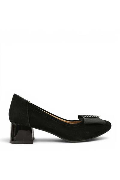 Karisma Pantofi eleganți, damă, KARISMA, JI60020 negri, piele întoarsă, cu to...
